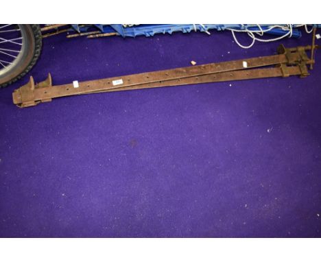A pair of vintage sash clamps