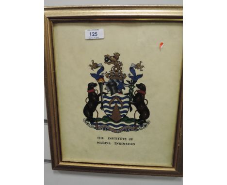 A screen print for the institute of Marine Engineers 