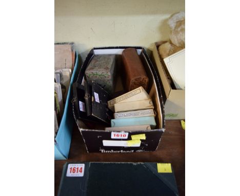 A mixed lot, to include: playing cards; photographic portrait miniatures, etc. 