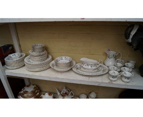 A Royal Albert 'Brigadoon' pattern part tea and dinner service. 