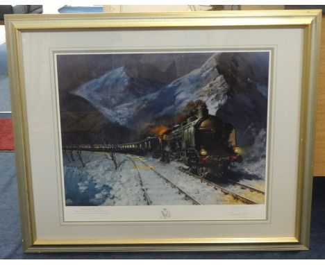 Terence Cuneo, signed print 'Simplon Orient Express' No 376/850, 43cm x 57cm.