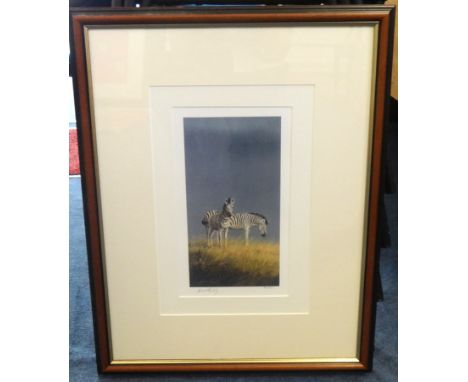 Grant Hacking 'Before the Rain', signed limited edition print no 81/550, 25cm x 12cm.