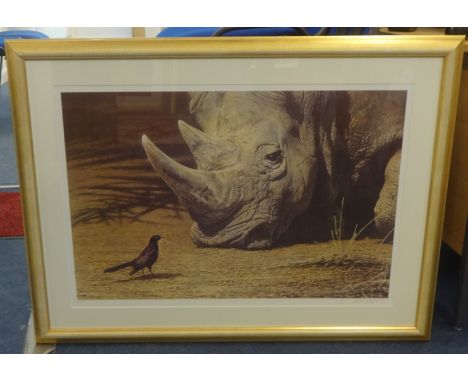 Alan Hunt 'What Nest', signed limited edition print no 351/750. 54cm x 75cm.