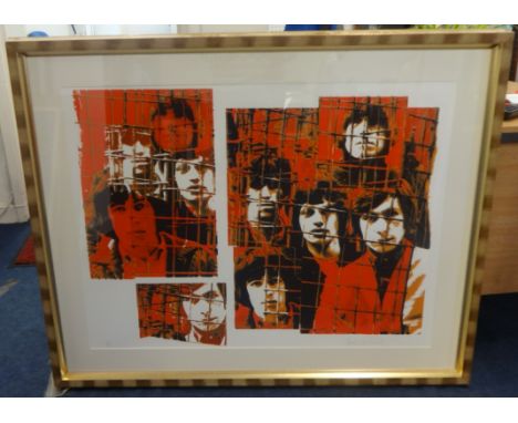 Gered Mankowitz 'Red Masons Yard', signed limited edition print no 31/200, 72cm x 94cm.