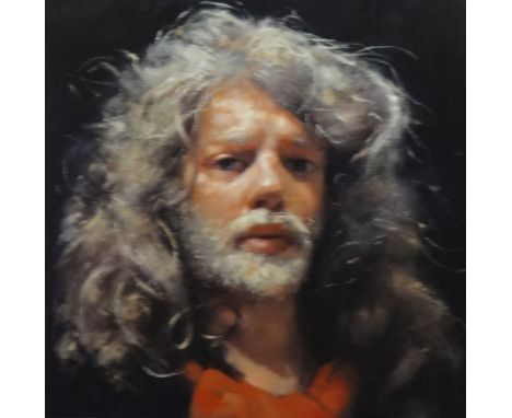 Robert Lenkiewicz (1941-2002) signed print 363/450, 'Self Portrait' unframed or mounted, 38cm x 38cm.