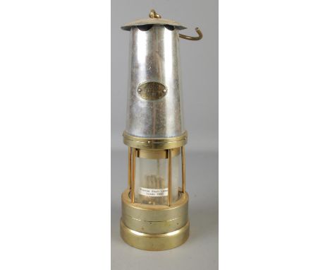 A large miners lamp by 'The Premier Lamp &amp; Eng Co Ltd Leeds' No.10. (36cm)  