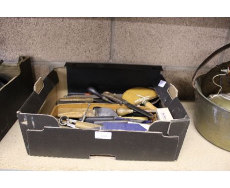 Box of leather workers tools