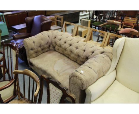 Victorian button back Chesterfield sofa A/F