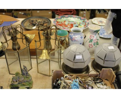 4 vintage ceiling lights