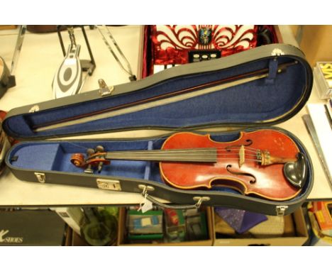 Stradavarius copy violin cased with bow