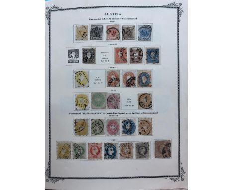 AUSTRIA 1863 - 1991 a mint or fu collection in Scott printed album.  The earlies are good inc 1850 set then a  good run of pe