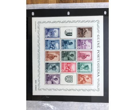 PORTUGUESE COLS GUINEA 1948 pictorial MS um, light toning.  SG MS 316a.  Cat £160.