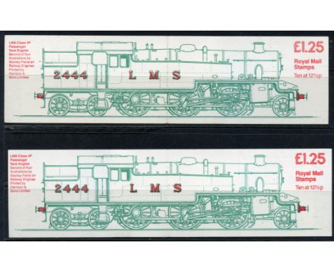 BOOKLETS 1983 £1.25 Engine corrected rate both selvedge at left and right.  SG FK6a A, B.  Cat £205.