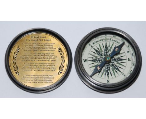 A replica brass Compass, after Stanley's of London, 2 1/2" diameter.