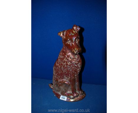 A Companion set Holder in the form of a Dog (tools missing)