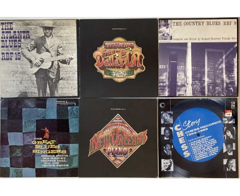 BLUES - LP COMPILATIONS. Here we have a smashing collection of 24 blues LP compilations. Titles include The Country Blues (RB