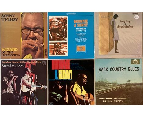 SONNY TERRY/ BROWNIE MCGHEE AND RELATE - LPs. A quality selection of 10 LPs by Sonny Terry &amp; Brownie McGhee and related. 