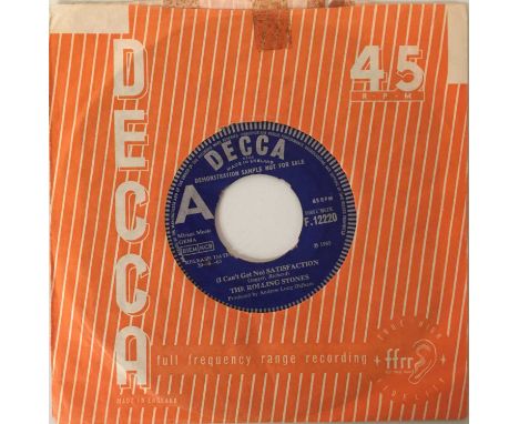 THE ROLLING STONES - (I CAN'T GET NO) SATISFACTION 7" (ORIGINAL UK DEMO - F 12220). Scarce original UK 7" demo of the May '65