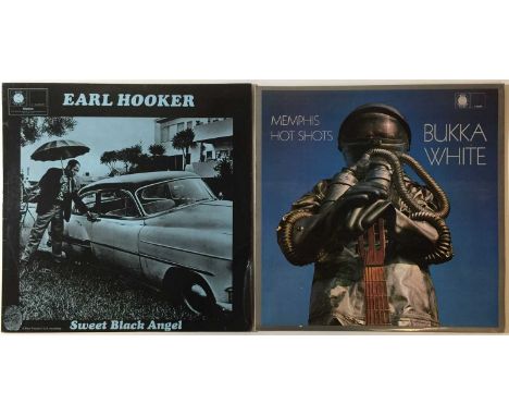 BUKKA WHITE/ EARL HOOKER - BLUE HORIZON LP RARITIES. Here we have a superb pack of 2 blues LP rarities. Artists/ titles inclu