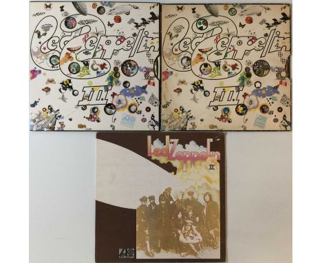 LED ZEPPELIN - PLUM ATLANTIC UK LPs. Lovely selection of 3 x early/original UK plum Atlantic LPs from Led Zep. Titles are II 