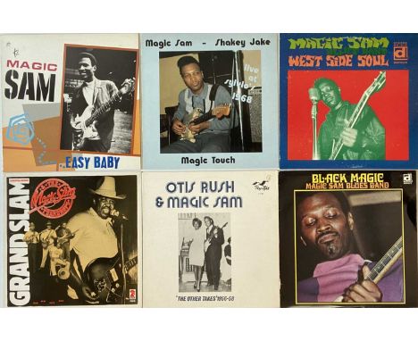 MAGIC SAM - LPs. A wonderful collection of 6 LPs by Magic Sam. Titles include West Side Soul (DS-615, 1970 UK stereo pressing