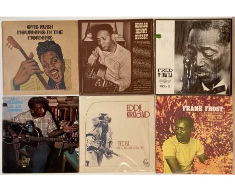 BLUES - LPs. A smashing collection of 25 blues LPs. Artists/ titles include Fred McDowell - Vol2 (F1027), Frank Frost (LPS 50