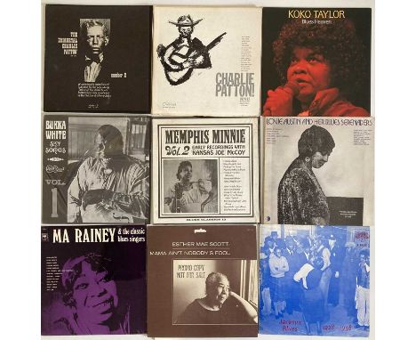 BLUES - LPs. A superb selection of this time 25 Blues LPs. Artists/titles include Charlie Patton - The Immortal Charlie Patto