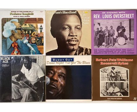 BLUES - LPs. A superb selection of 25 assorted blues LPs. Artists/ titles include Rev. Louis Overstreet - An Evening With (F1