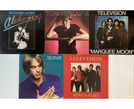 TELEVISION &amp; RELATED - LPs. Killer bundle of 5 x LPs from Television and solo Tom Verlaine and Richard Lloyd. releases. T
