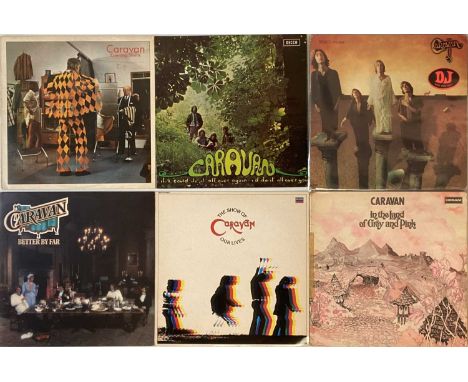 CARAVAN - LPs. A quality collection of 8 LPs by Caravan. Titles include  S/T (FTS 3066, 1969 US disc jockey promo press on Ve