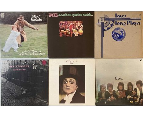 FACES/ ROD STEWART - LP PACK. A quality selection of 9 LPs by Faces and Rod Stewart. Faces titles include Long Player (K46064
