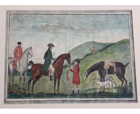 A boxed folio of 19th Century sketches and engravings, horses, architectural and landscape 