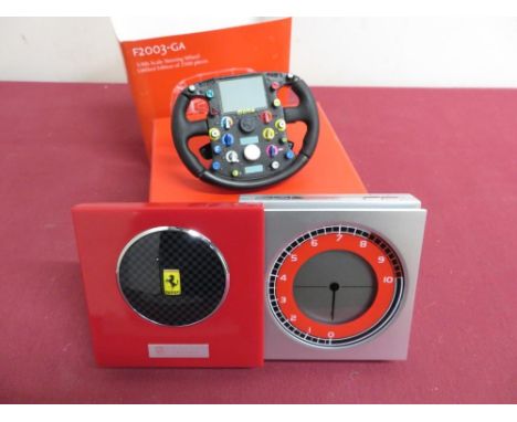 Amalgam 1:4 scale model of an F2003-GA Ferrari steering wheel Ltd.ed of 2500 in original box with COA and card slip, Oregon s