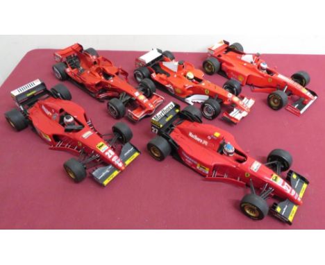 Hot Wheels 1:18 scale model Ferrari's Michael Schumacher collection, No. 2, 5, 6, 27 and 28 race number (5) 