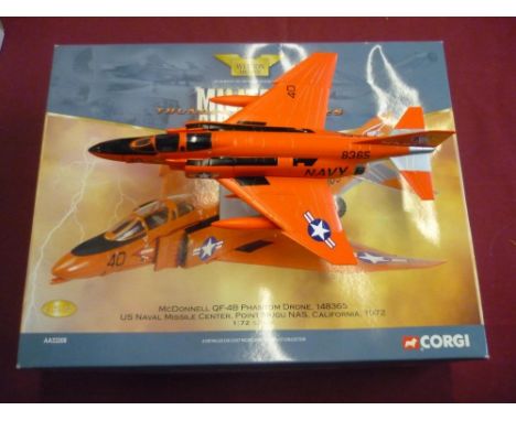 Four boxed Corgi aircraft including Boeing B52 two Phantom jets, and Hunter (4) 
