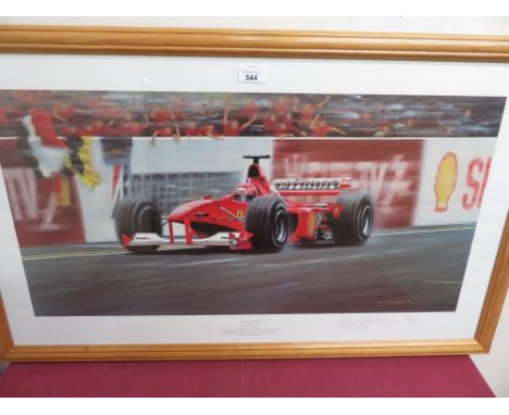 Gerald Coulson "Red October" limited edition colour print no. 154/650, signed by artist with COA 