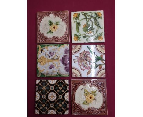 Collection of various assorted Victorian and later ceramic tiles, marks including WECL etc 