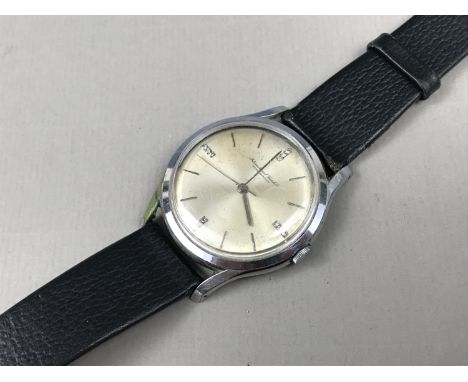 A 1960s International Watch Company Schaffhausen wrist watch, having a manual-wind movement, serial 1781778, in electroplate 