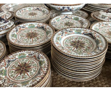 Ashworth's Ironstone Set of 2 Dinner Plates hot in Old Japan Vase Pattern - 8.5