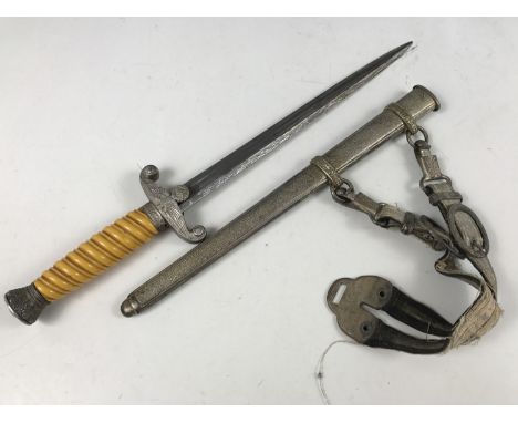 A German Third Reich Army officers' dagger by Horster, with straps