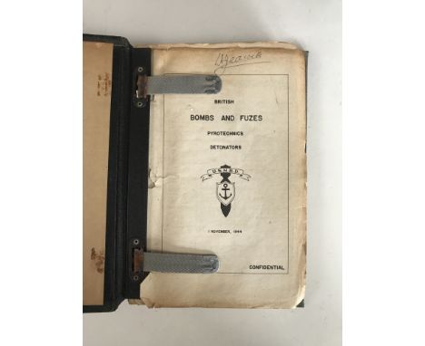 A 1944 US Navy "confidential" explosive ordnance manual British Bombs and Fuzes