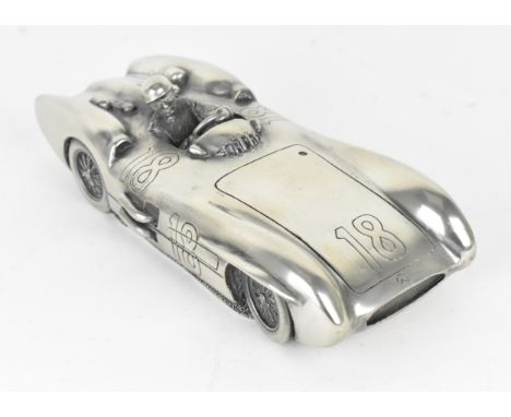 A Compulsion Gallery Pewter model of a Mercedes Benz W196 300SLR 1954-55 racing car, 19.5 cm longProvenance: Contents of the 