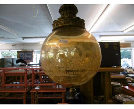 THREE HANGING LIGHT FITTINGS