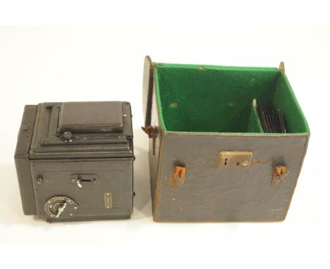 A Thornton Special Ruby Reflex Camera, in original leather case