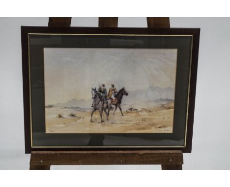 David Howell PPRSMA (b1939) 'Arab Tribesman on Horseback' limited edition print number 28/400 signed lower right 28.5 x 41.5c