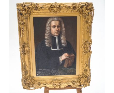 French School, 19th Century
Portrait of the Judge F I Bertolin
Unsigned but with painted inscription 
Oil on canvas
53cm x 76