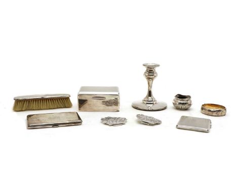 A silver cigarette case,by Frederick Field, Birmingham 1932,together with another, by William Neale & Sons Ltd, Birmingham, 1