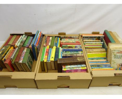 Large collection of vintage Children's books and annuals including Rupert annuals, Enid Blyton, Lady Bird, Robin Hood, Black 