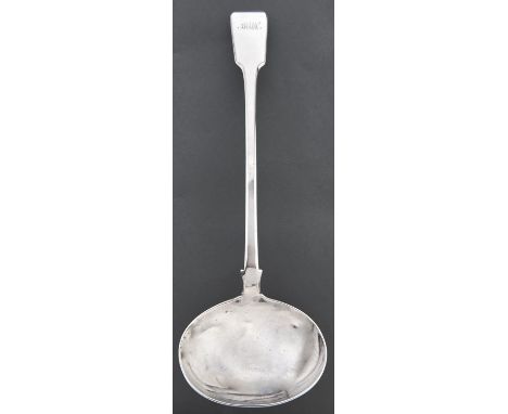 A William IV silver soup ladle, Fiddle pattern, by Joseph and Albert Savory, London 1834, 8ozs 13dwts  Good condition
