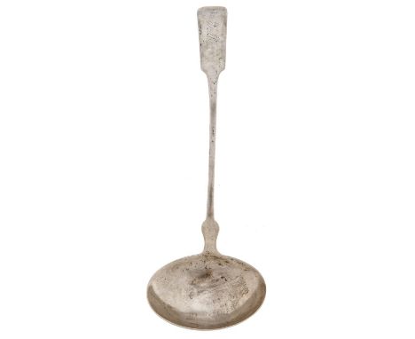 A North American silver soup ladle, c1840, Fiddle pattern, by Watson &amp; Hildeburn of Philadelphia, 4ozs 15dwts  Good condi